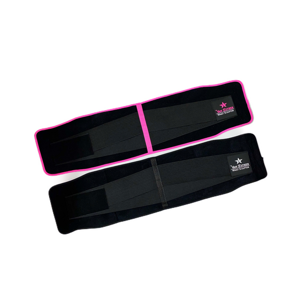 Van Esther Waist Trimmer/ Sweat Sculptor Belts available in 2 color choices.